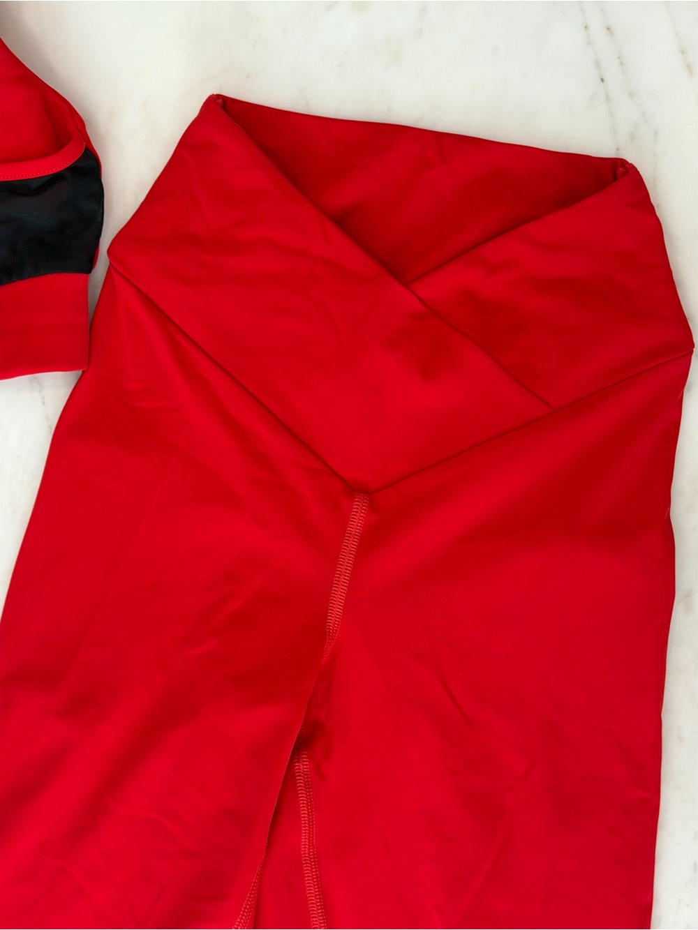 DF.ORIGINAL Designed for Fitness PRO Red Leggings & Sports Bra Set XS/S - Picture 6 of 14